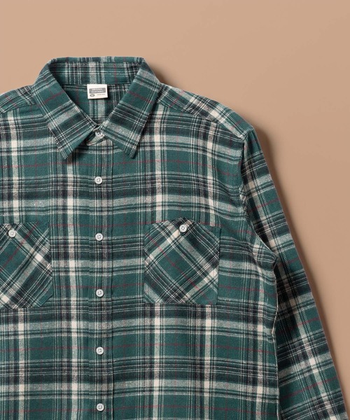 BAYBLO(ベイブロ)の「(SA) ビエラ 長袖 チェック シャツ(シャツ/ブラウス・メンズ・グリーン系その他/グリーン系その他2/ブルー系その他/ブラウン系その他3/レッド系その他/ブラウン系その他/ブラック系その他2/ブルー系その他2/グレー系その他/ブルー系その他3/ブラウン系その他4/ブルー系その他4/ブラック系その他/ブラウン系その他2/オレンジ系その他/ブラック系その他3・M/L/LL)」の1枚目の写真