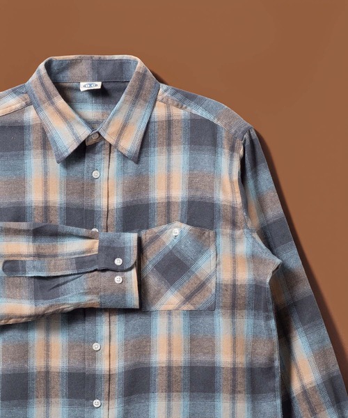 BAYBLO(ベイブロ)の「(SA) ビエラ 長袖 チェック シャツ(シャツ/ブラウス・メンズ・グリーン系その他/グリーン系その他2/ブルー系その他/ブラウン系その他3/レッド系その他/ブラウン系その他/ブラック系その他2/ブルー系その他2/グレー系その他/ブルー系その他3/ブラウン系その他4/ブルー系その他4/ブラック系その他/ブラウン系その他2/オレンジ系その他/ブラック系その他3・M/L/LL)」の11枚目の写真