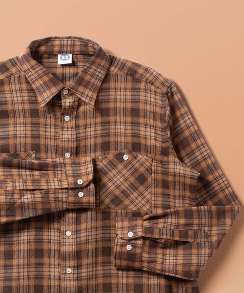 BAYBLO(ベイブロ)の「(SA) ビエラ 長袖 チェック シャツ(シャツ/ブラウス・メンズ・グリーン系その他/グリーン系その他2/ブルー系その他/ブラウン系その他3/レッド系その他/ブラウン系その他/ブラック系その他2/ブルー系その他2/グレー系その他/ブルー系その他3/ブラウン系その他4/ブルー系その他4/ブラック系その他/ブラウン系その他2/オレンジ系その他/ブラック系その他3・M/L/LL)」の9枚目の写真