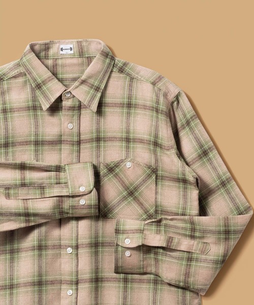 BAYBLO(ベイブロ)の「(SA) ビエラ 長袖 チェック シャツ(シャツ/ブラウス・メンズ・グリーン系その他/グリーン系その他2/ブルー系その他/ブラウン系その他3/レッド系その他/ブラウン系その他/ブラック系その他2/ブルー系その他2/グレー系その他/ブルー系その他3/ブラウン系その他4/ブルー系その他4/ブラック系その他/ブラウン系その他2/オレンジ系その他/ブラック系その他3・M/L/LL)」の10枚目の写真