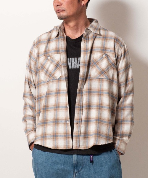 BAYBLO(ベイブロ)の「(SA) ビエラ 長袖 チェック シャツ(シャツ/ブラウス・メンズ・グリーン系その他/グリーン系その他2/ブルー系その他/ブラウン系その他3/レッド系その他/ブラウン系その他/ブラック系その他2/ブルー系その他2/グレー系その他/ブルー系その他3/ブラウン系その他4/ブルー系その他4/ブラック系その他/ブラウン系その他2/オレンジ系その他/ブラック系その他3・M/L/LL)」の17枚目の写真