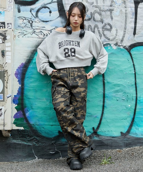 WEGO（ウィゴー）の「WEGO/ツイルイージーカーゴパンツ（カーゴパンツ・レディース・カーキ/その他1/ブラック・X-SMALL/MEDIUM/SMALL）」の6枚目の写真