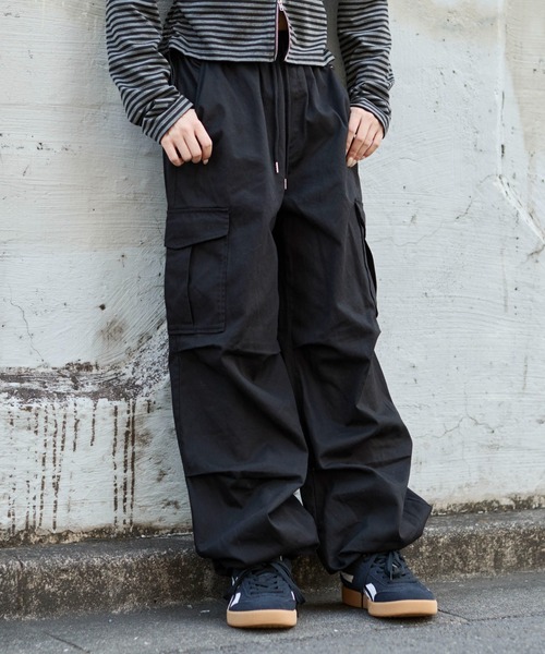 WEGO（ウィゴー）の「WEGO/ツイルイージーカーゴパンツ（カーゴパンツ・レディース・カーキ/その他1/ブラック・X-SMALL/MEDIUM/SMALL）」の21枚目の写真