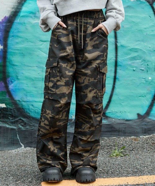 WEGO（ウィゴー）の「WEGO/ツイルイージーカーゴパンツ（カーゴパンツ・レディース・カーキ/その他1/ブラック・X-SMALL/MEDIUM/SMALL）」の11枚目の写真