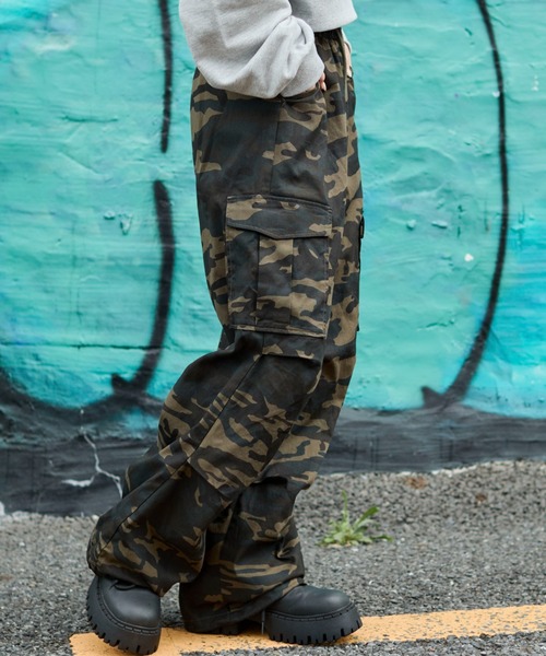 WEGO（ウィゴー）の「WEGO/ツイルイージーカーゴパンツ（カーゴパンツ・レディース・カーキ/その他1/ブラック・X-SMALL/MEDIUM/SMALL）」の12枚目の写真