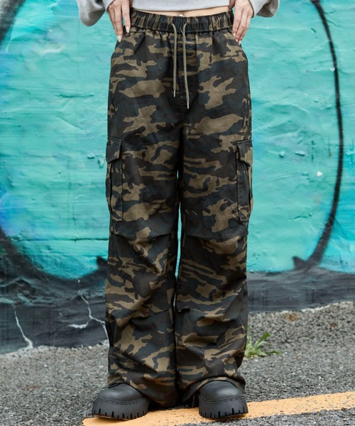 WEGO（ウィゴー）の「WEGO/ツイルイージーカーゴパンツ（カーゴパンツ・レディース・カーキ/その他1/ブラック・X-SMALL/MEDIUM/SMALL）」の13枚目の写真