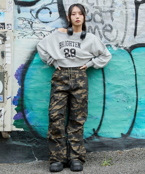 WEGO（ウィゴー）の「WEGO/ツイルイージーカーゴパンツ（カーゴパンツ・レディース・カーキ/その他1/ブラック・X-SMALL/MEDIUM/SMALL）」の14枚目の写真