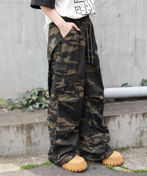 WEGO（ウィゴー）の「WEGO/ツイルイージーカーゴパンツ（カーゴパンツ・レディース・カーキ/その他1/ブラック・X-SMALL/MEDIUM/SMALL）」の17枚目の写真