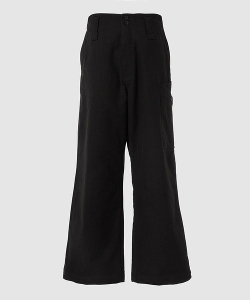 WhoWhat(フーワット)の「ORIGAMI POCKET CARGO PANTS(カーゴパンツ・メンズ・ホワイト/ブラック・M)」の2枚目の写真