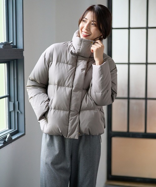 FOUND GOOD（ファウンドグッド）の「スタンドダウンJK（ダウンジャケット/コート・レディース・ブラウン系3/アイボリー/ブラック・S/L/M）」の4枚目の写真