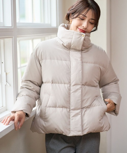 FOUND GOOD（ファウンドグッド）の「スタンドダウンJK（ダウンジャケット/コート・レディース・ブラウン系3/アイボリー/ブラック・S/L/M）」の8枚目の写真