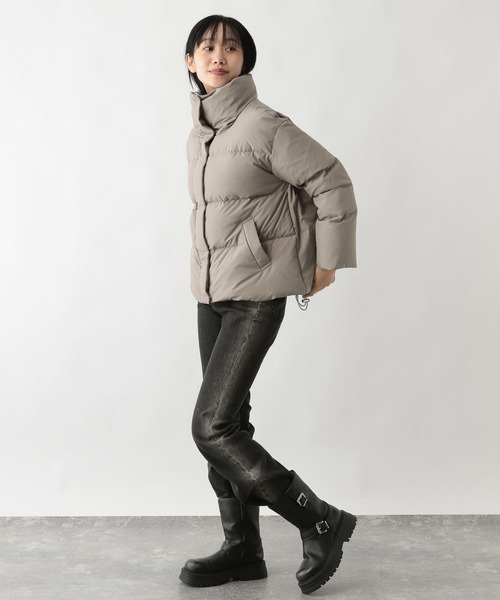 FOUND GOOD（ファウンドグッド）の「スタンドダウンJK（ダウンジャケット/コート・レディース・ブラウン系3/アイボリー/ブラック・S/L/M）」の9枚目の写真