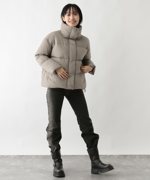 FOUND GOOD（ファウンドグッド）の「スタンドダウンJK（ダウンジャケット/コート・レディース・ブラウン系3/アイボリー/ブラック・S/L/M）」の10枚目の写真