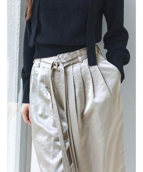 so4u(ソーフォーユー)の「サテンタックワイドパンツ(その他パンツ・レディース・キナリ/ベージュ・S/M)」の19枚目の写真