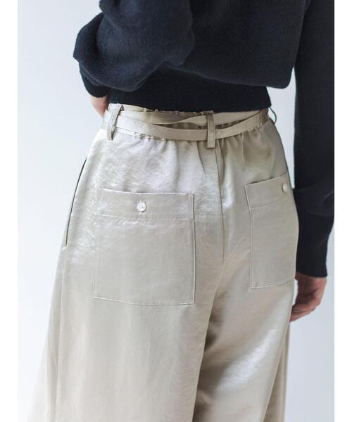 so4u(ソーフォーユー)の「サテンタックワイドパンツ(その他パンツ・レディース・キナリ/ベージュ・S/M)」の20枚目の写真