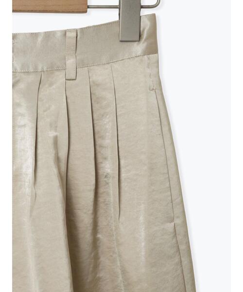 so4u(ソーフォーユー)の「サテンタックワイドパンツ(その他パンツ・レディース・キナリ/ベージュ・S/M)」の4枚目の写真