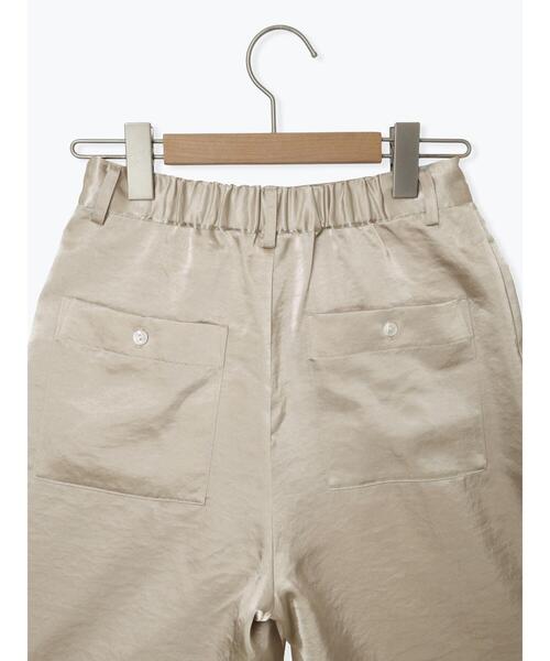 so4u(ソーフォーユー)の「サテンタックワイドパンツ(その他パンツ・レディース・キナリ/ベージュ・S/M)」の6枚目の写真