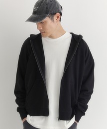 Right-on（ライトオン）の「【BACK NUMBER】スウェットジップパーカー (ヘビーオンス/フロントジップ/ゆったり/リラックス/保温性/デイリー)（パーカー）」