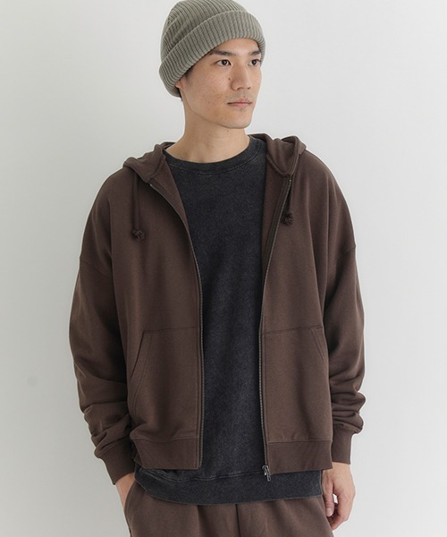 back number ジップアップジャケット L BACK NUMBER】スウェットジップパーカー (ヘビーオンス/フロントジップ