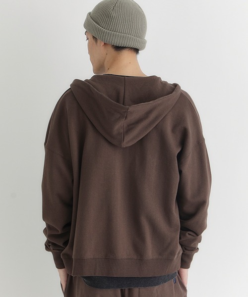 BACK NUMBER】スウェットジップパーカー (ヘビーオンス/フロントジップ