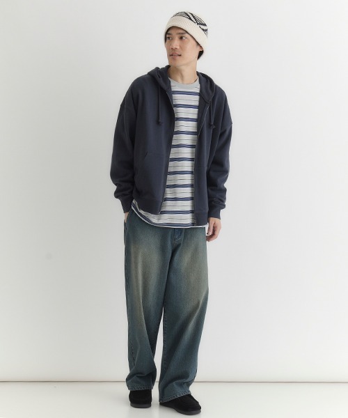 back number ジップアップジャケット L セール】【BACK NUMBER】スウェットジップパーカー (ヘビーオンス