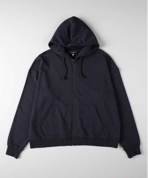 BACK NUMBER（バックナンバー）の「【BACK NUMBER】スウェットジップパーカー (ヘビーオンス/フロントジップ/ゆったり/リラックス/保温性/デイリー)（パーカー・メンズ・ブラウン/ブラック/ネイビー・M/L/XL）」の20枚目の写真