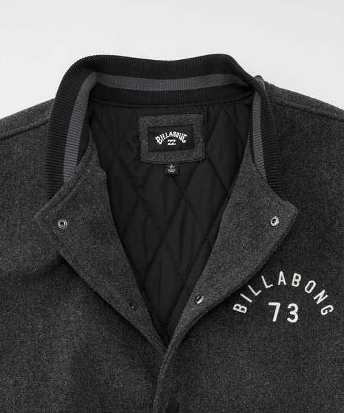 BILLABONG（ビラボン）の「BILLABONG メンズ MELTON STADIUM ジャケット 【2025年秋冬モデル】 @autumn/ビラボンスタジャン(スタジアムジャケット)（ブルゾン・メンズ・ブラック/インディゴブルー・X-LARGE/LARGE/MEDIUM/SMALL）」の9枚目の写真