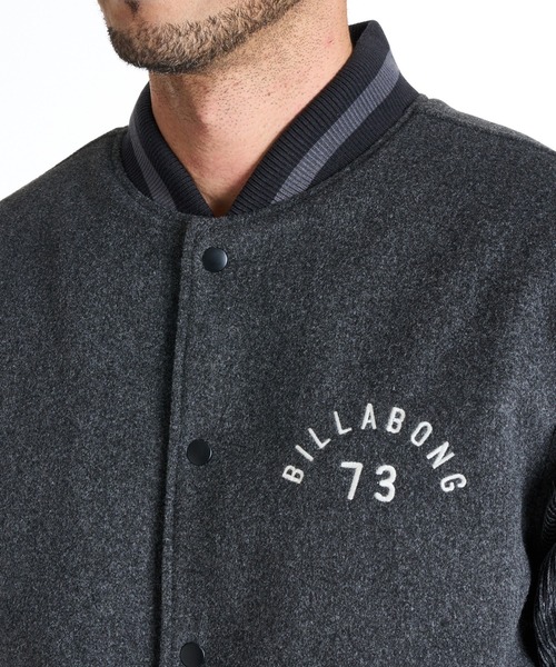 BILLABONG（ビラボン）の「BILLABONG メンズ MELTON STADIUM ジャケット 【2025年秋冬モデル】 @autumn/ビラボンスタジャン(スタジアムジャケット)（ブルゾン・メンズ・ブラック/インディゴブルー・X-LARGE/LARGE/MEDIUM/SMALL）」の10枚目の写真