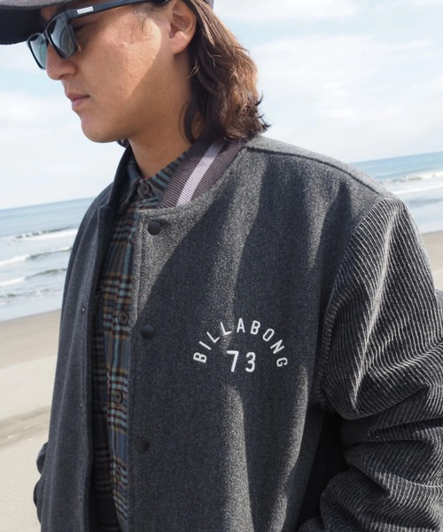 BILLABONG（ビラボン）の「BILLABONG メンズ MELTON STADIUM ジャケット 【2025年秋冬モデル】 @autumn/ビラボンスタジャン(スタジアムジャケット)（ブルゾン・メンズ・ブラック/インディゴブルー・X-LARGE/LARGE/MEDIUM/SMALL）」の20枚目の写真