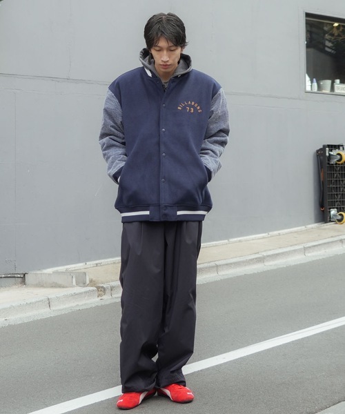 BILLABONG（ビラボン）の「BILLABONG メンズ MELTON STADIUM ジャケット 【2025年秋冬モデル】 @autumn/ビラボンスタジャン(スタジアムジャケット)（ブルゾン・メンズ・ブラック/インディゴブルー・X-LARGE/LARGE/MEDIUM/SMALL）」の21枚目の写真