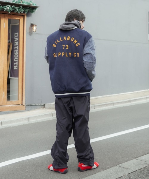 BILLABONG（ビラボン）の「BILLABONG メンズ MELTON STADIUM ジャケット 【2025年秋冬モデル】 @autumn/ビラボンスタジャン(スタジアムジャケット)（ブルゾン・メンズ・ブラック/インディゴブルー・X-LARGE/LARGE/MEDIUM/SMALL）」の22枚目の写真