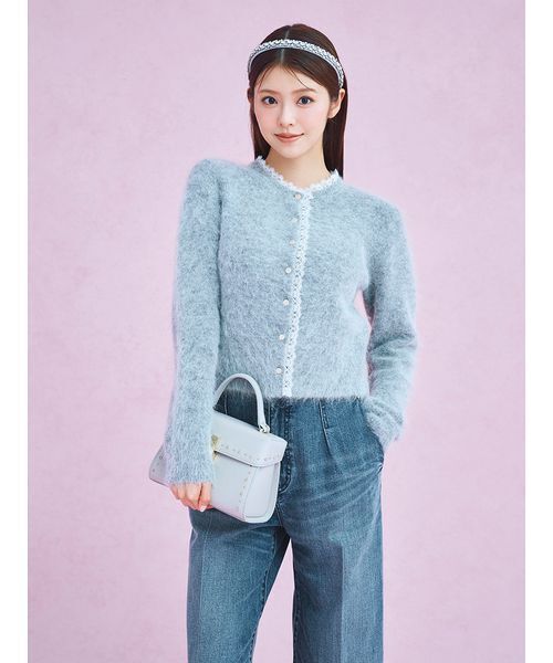 レーストリミングニットカーディガン（カーディガン/ボレロ）｜CELFORD