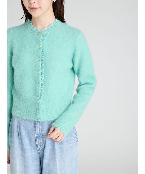 レーストリミングニットカーディガン（カーディガン/ボレロ）｜CELFORD