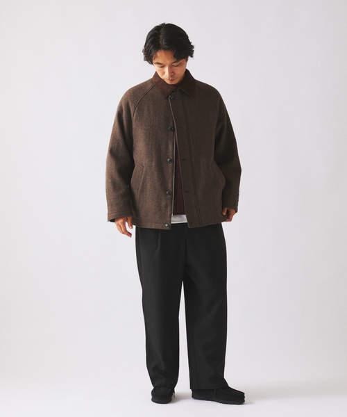 JOURNAL STANDARD relume(ジャーナルスタンダード レリューム)の「ハイランド ウール ハンティング ジャケット(その他アウター・メンズ・オリーブ/チョコ/チャコールグレー/ライトグレー・LARGE/MEDIUM/SMALL)」の11枚目の写真