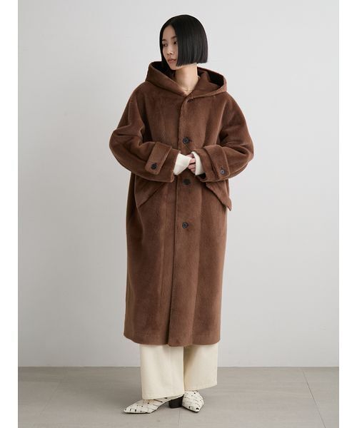 MIESROHE（ミースロエ）の「MIESROHE リサイクルウールビッグカラー