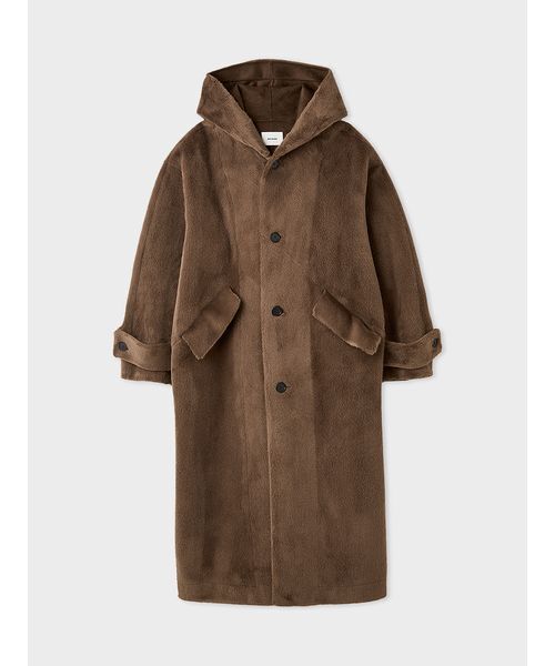 セール】フェイクファーロングフードコート（その他アウター