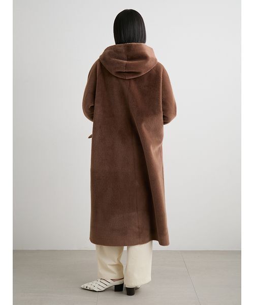 セール】フェイクファーロングフードコート（その他アウター