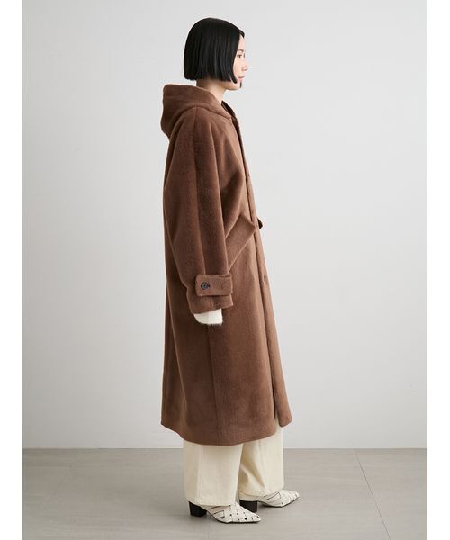 セール】フェイクファーロングフードコート（その他アウター