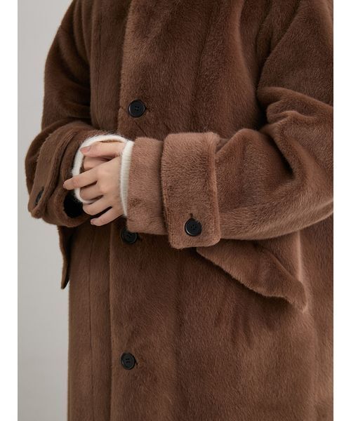 セール】フェイクファーロングフードコート（その他アウター