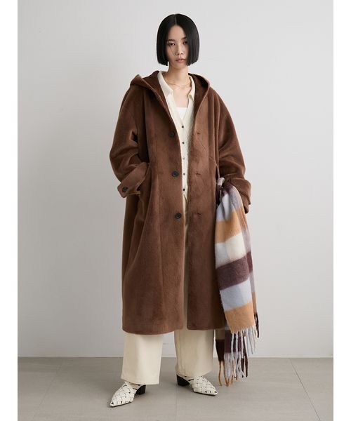 MIESROHE（ミースロエ）の「フェイクファーロングフードコート（その他