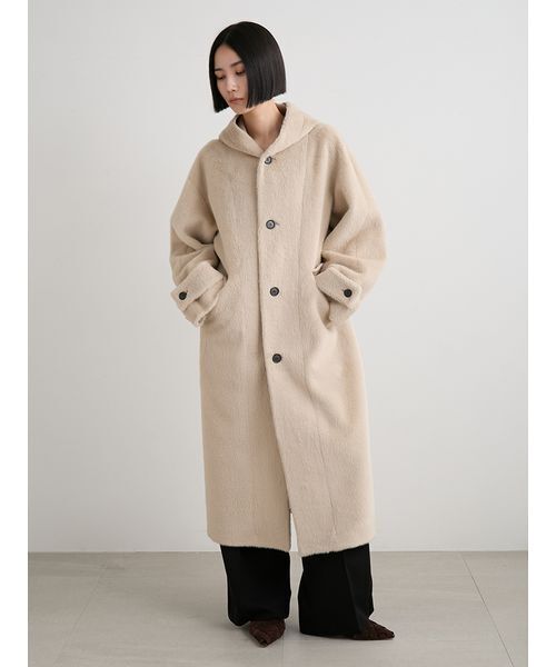 セール】フェイクファーロングフードコート（その他アウター