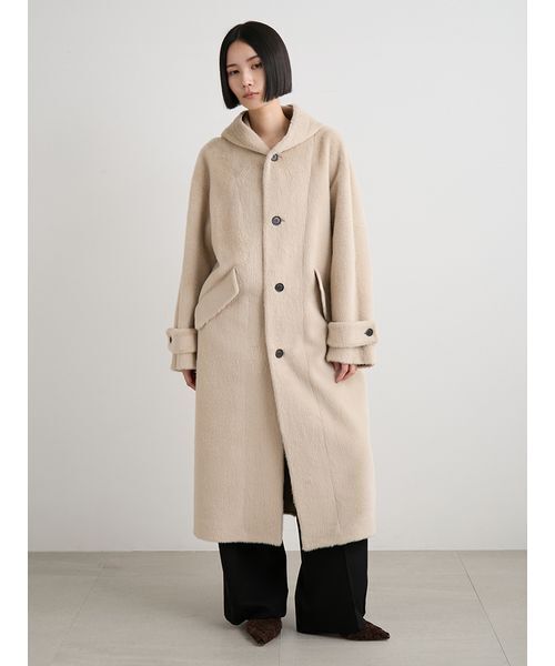 MIESROHE（ミースロエ）の「フェイクファーロングフードコート（その他