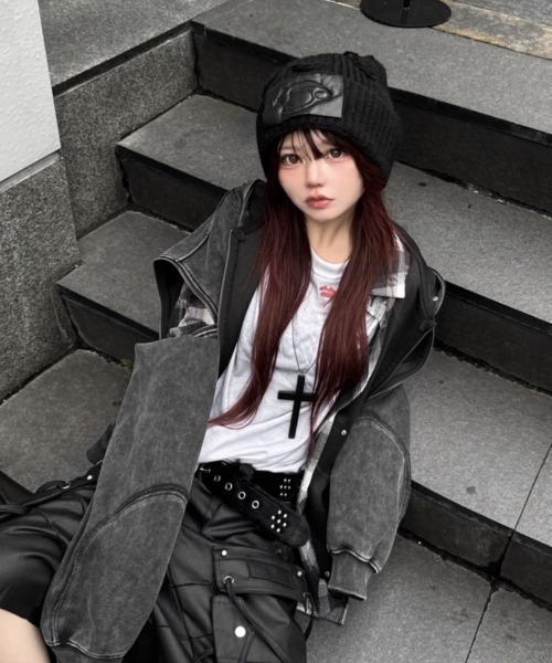 DIG YOUR OWN GRAVE ビーニー　ニット帽 DIG YOUR OWN GRAVE（ディグユアオウングレイブ）の「【DIG YOUR OWN