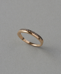 ピンキーリング ダイヤモンド シンプル 指輪 K10」に該当するリング