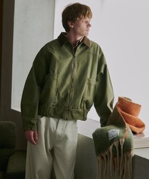 OSKR（オーエスケーアール）の「OSKR別注 ジップアップミリタリーダックブルゾン（ミリタリージャケット）」