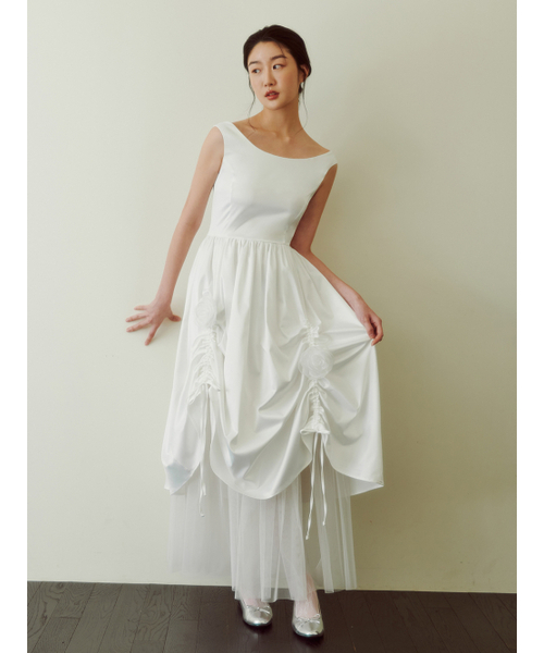 GANISONG（ガニソン）の「ブライダルロジボウドレス_ホワイト（ワンピース・レディース・その他・SMALL/MEDIUM）」の2枚目の写真