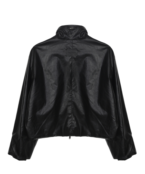 NICK&NICOLE(ニックアンドニコール)の「WRINKLE STRING LEATHER JACKET_BLACK(ライダースジャケット・レディース・その他・FREE)」の5枚目の写真