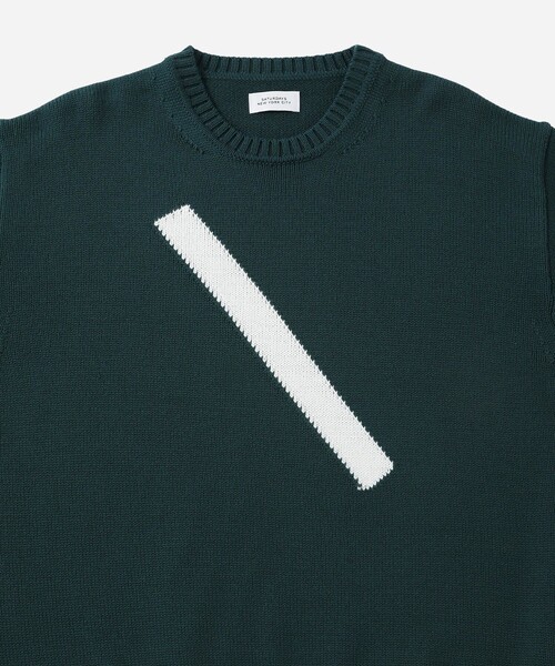 Saturdays NYC（サタデーズ ニューヨークシティ ）の「Greg Slash Sweater（ニット/セーター・メンズ・グリーン/イエロー/ブラック・L/M/S/XL）」の8枚目の写真
