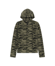 Military Button Hoodie (Khaki)