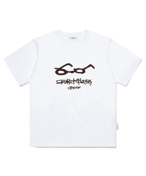ESCAPEFROM(エスケープフロム)の「スマートグラスプリントオーバーサイズ半袖Tシャツホワイト(Tシャツ/カットソー・レディース・その他・SMALL/MEDIUM/LARGE)」の1枚目の写真